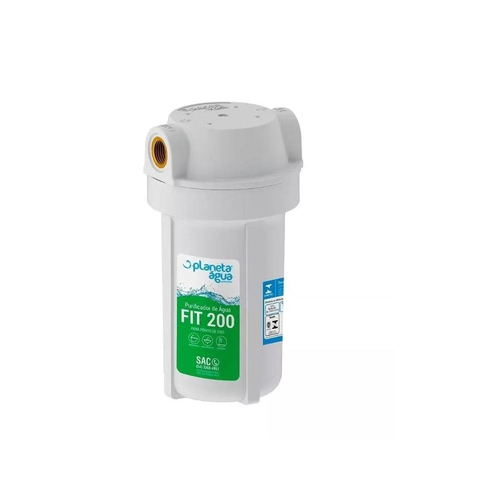 Purificador De Água Fit 200 Com Rosca De 1/2 Ponto De Uso