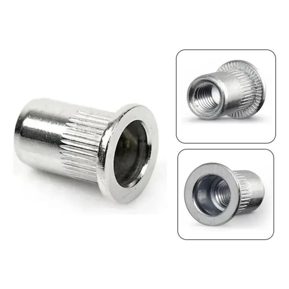 2X Kit 100 Rebite De Rosca Interna Tamanho M5