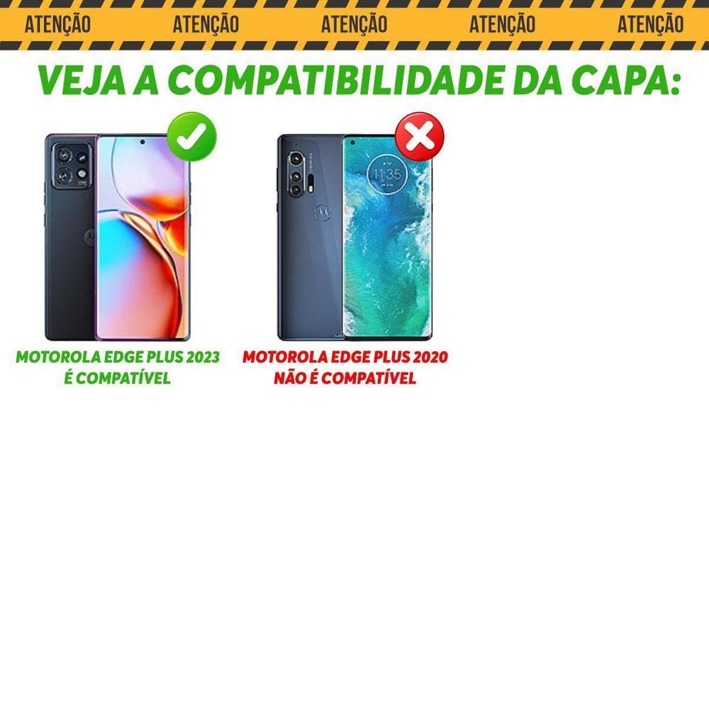 Capa Case para Moto Edge Plus 2023 - Resistente - Preto