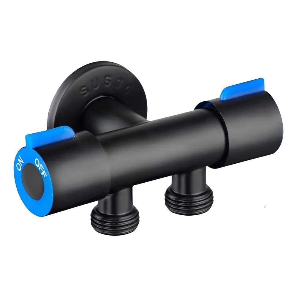 2X Tubo Conexão T Metal Para Torneira Monocomando Água Fria