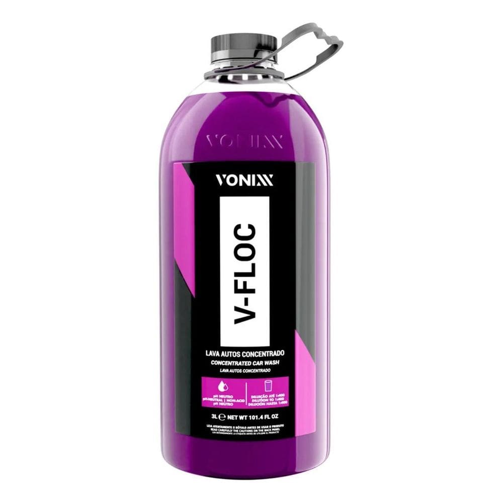 V-Floc 3L Vonixx Shampoo Automotivo Concentrado Ph Neutro