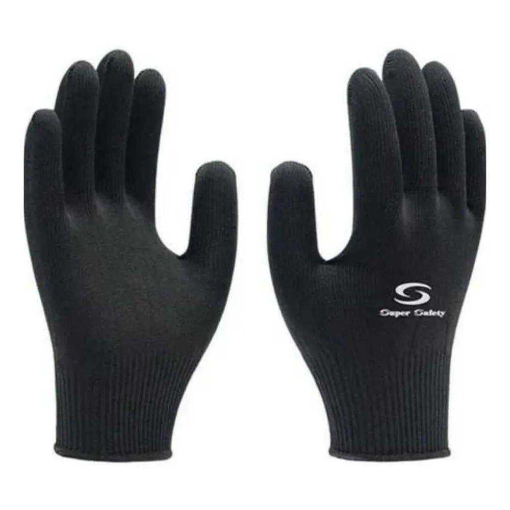 2X 20 Pr Luva Nylon Pu Multitato Preta Mecanico Multiuso Ca