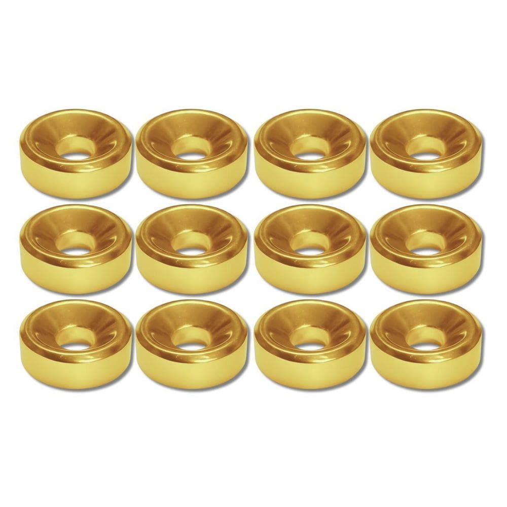 Kit 12 Bucha Para Junção De Braço Guitarra Dourado
