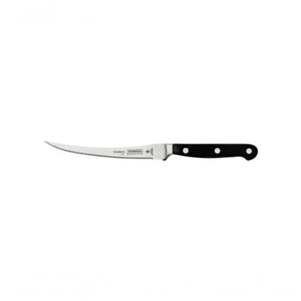 Faca Para Tomate Tramontina Century Com Lâmina Em Inox E Cabo Preto 5”