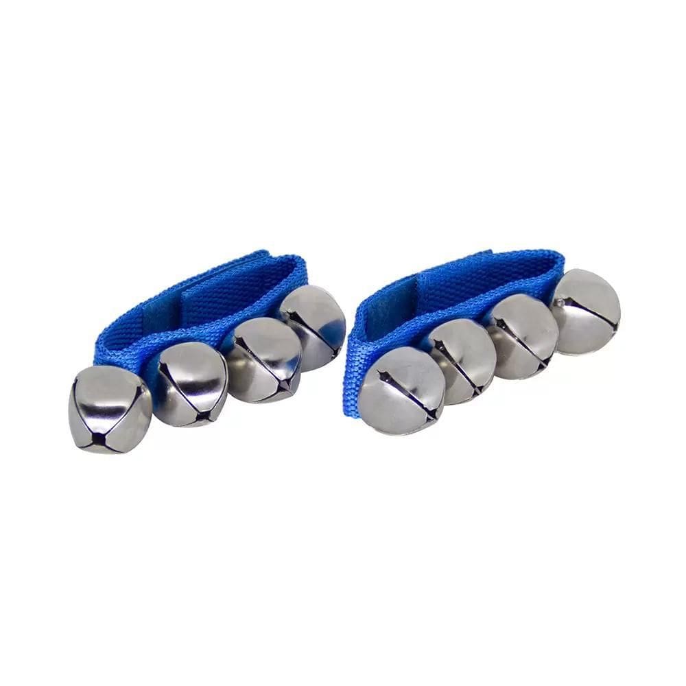 Par De Pulseiras Chocalho Com Guizo Infantil De Pulso Canela
