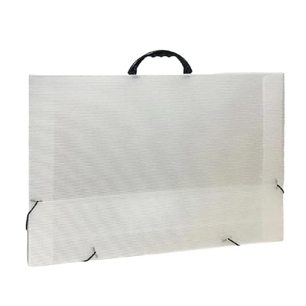 Pasta Maleta A3 Alça Polidello Cristal Transparente Dello