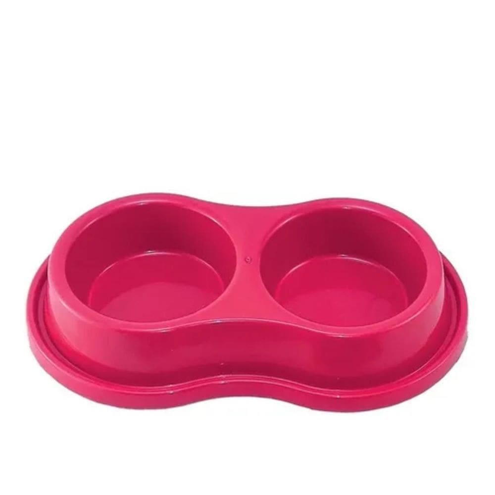 Comedouro Bebedouro Duplo Anti-Formigas Cão Gato Cachorro P