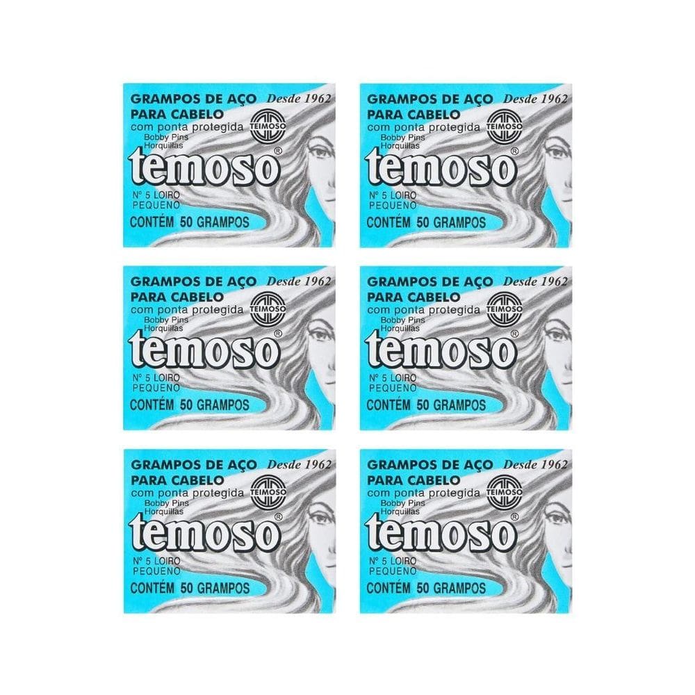 Grampo Teimoso N 5 Com 50Un Louro - Kit Com 6Un