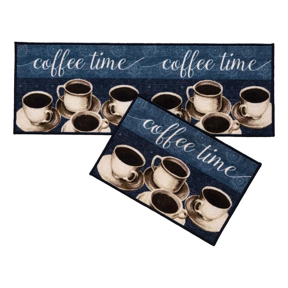 Tapete Para Cozinha Antiderrapante Estampado Gourmet 2 Peças