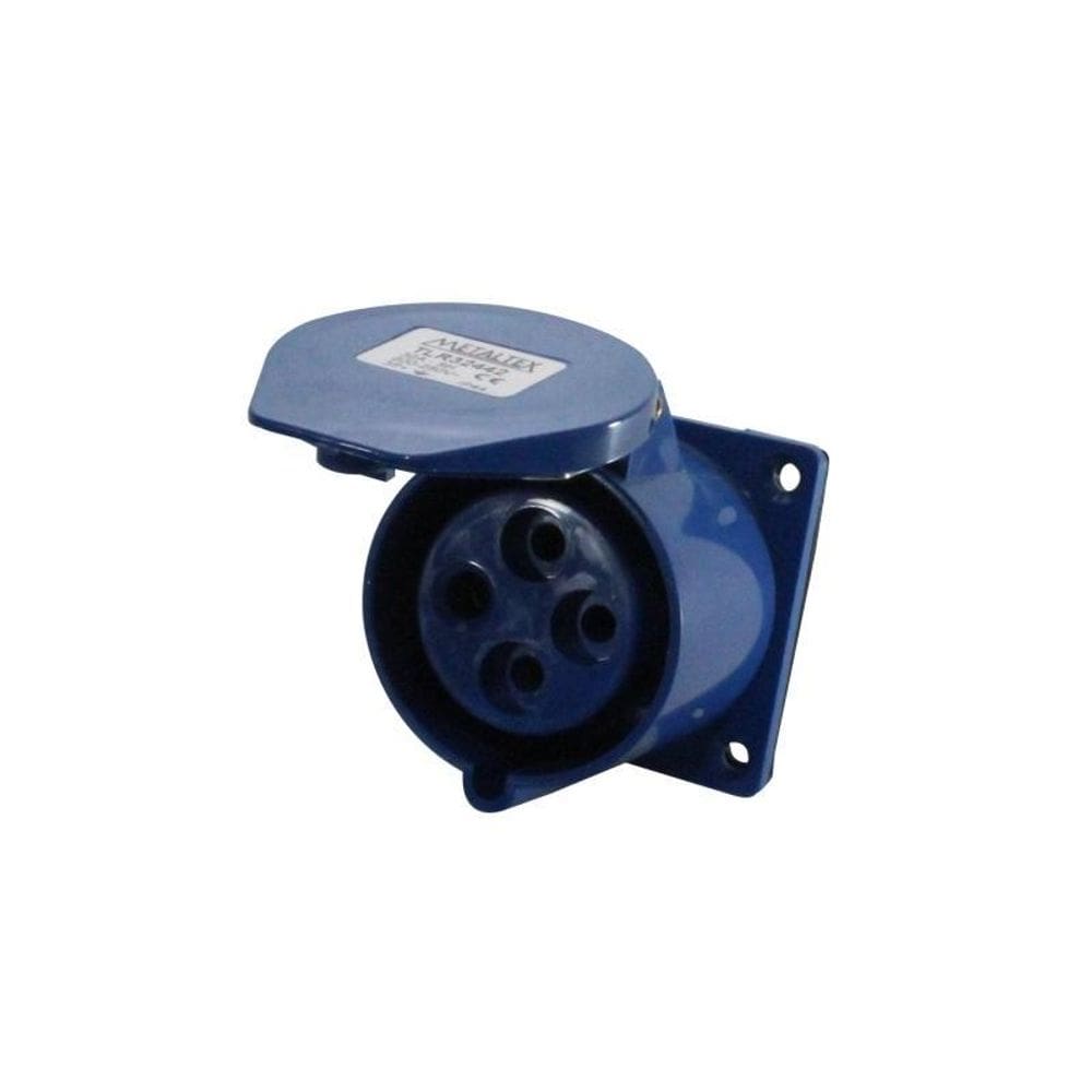 Tomada De Embutir Reta 32A 220-250V 3P+E - Metaltex