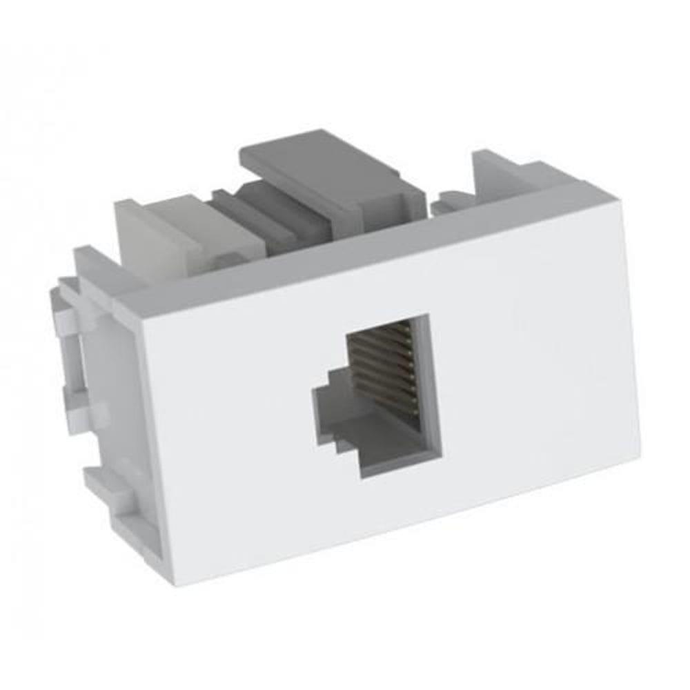 Modulo Rj45 Rede Internet Enerbras Dubai Branco Ed5345-E