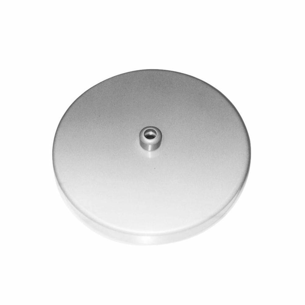 Kit/5 Canopla Lustre Pendente Cilíndrica Vivare Md-1004 11x1,2cm Prata