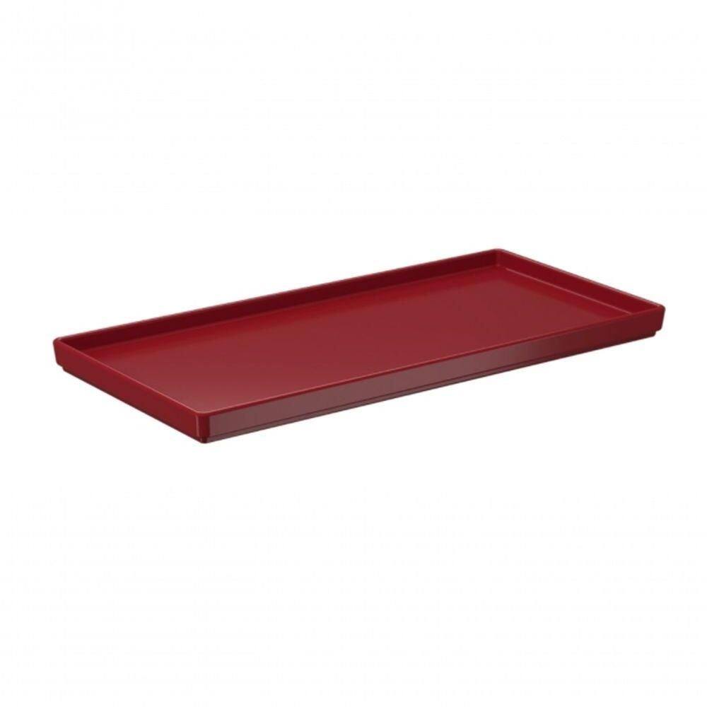 Prato Sushi Japones Retangular Uno 27x13x1,5 Cm Vermelho