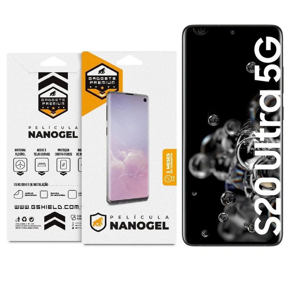 Película de Nano Gel Dupla Galaxy S20 Ultra