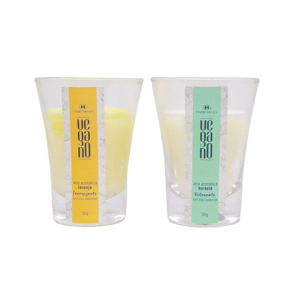 Estojo Velas Aromáticas Madressenza Laranja E Hortelã 30G
