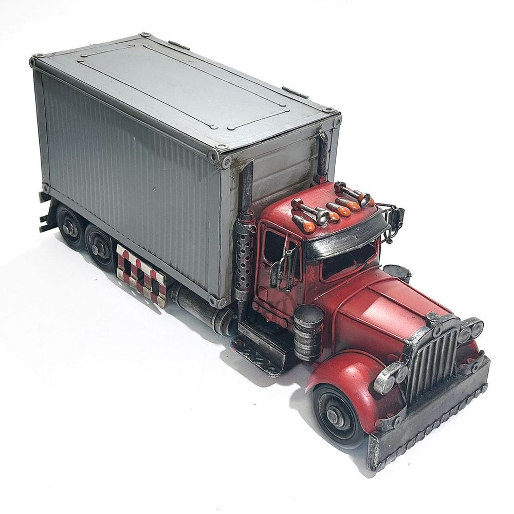 Caminhão Truck Container Peterbilt Porta Retrato em Metal - Decoração Vintage
