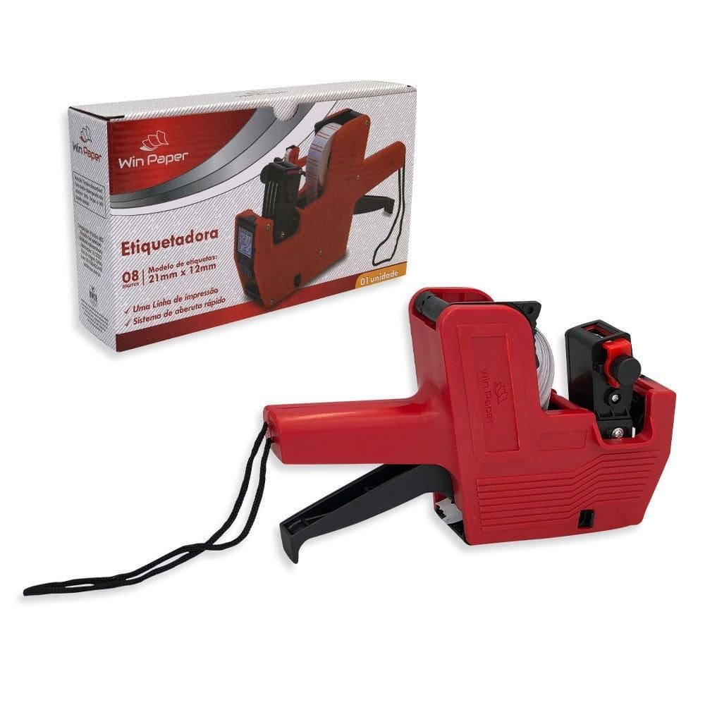 Etiquetadora Manual De Preços 8 Dígitos Refil E Etiquetas