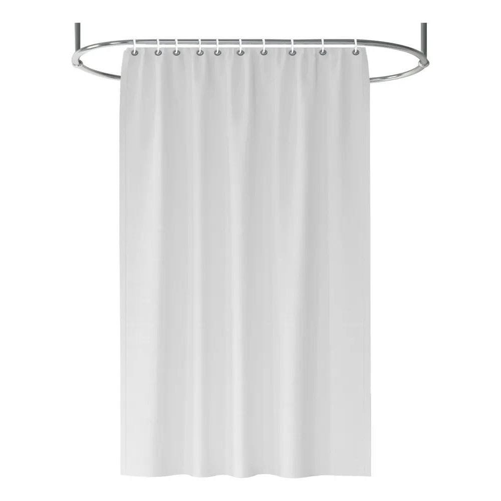 2X 1 Cortina Box Banheiro Branca Pvc Antimofo Resistente Cor