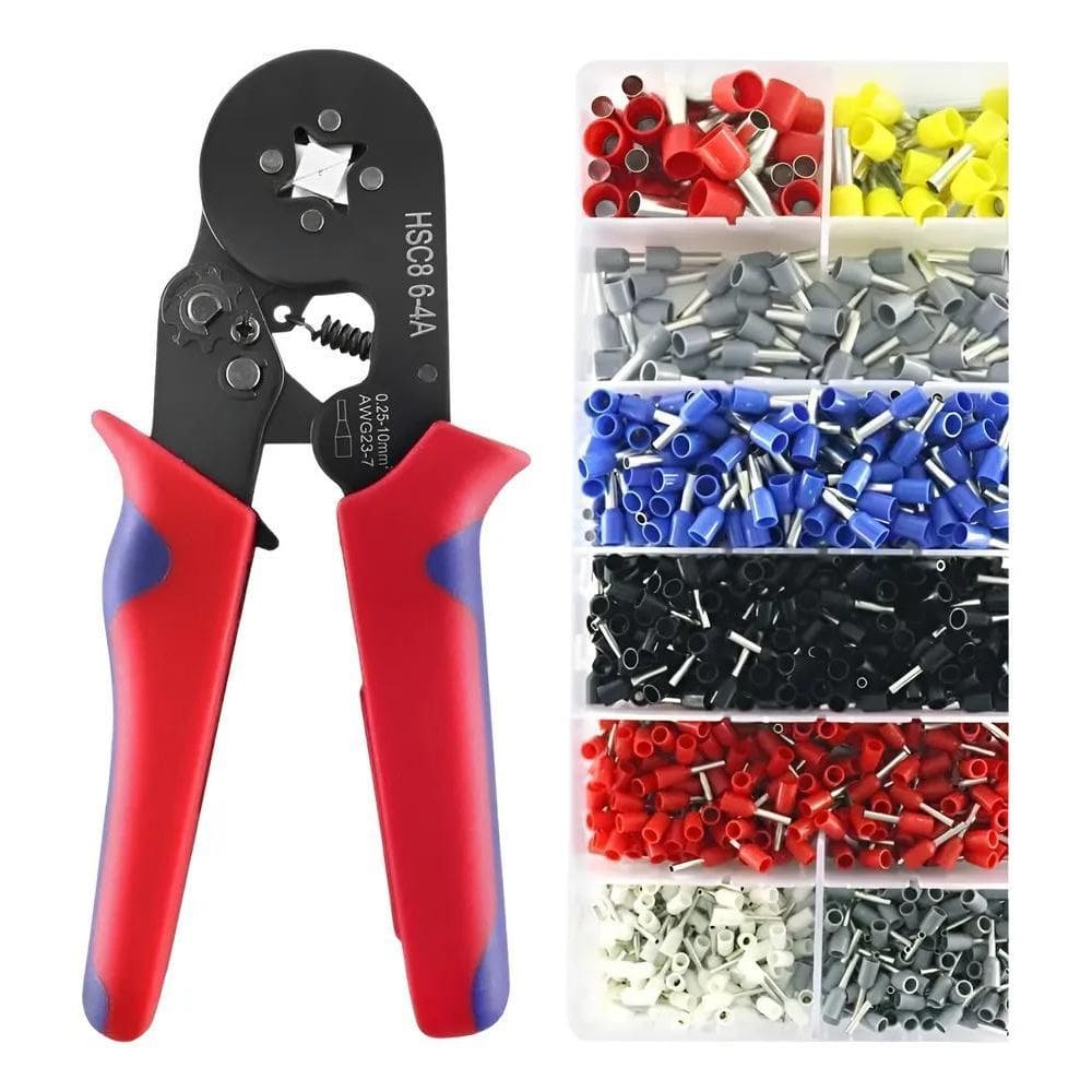 2X Alicate Crimpar Prensa Terminal Ilhos Tubolar 0,25 Até 10