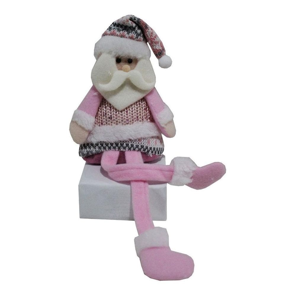 Boneco De Neve Enfeite Natalino Rosê Pendurar No Natal