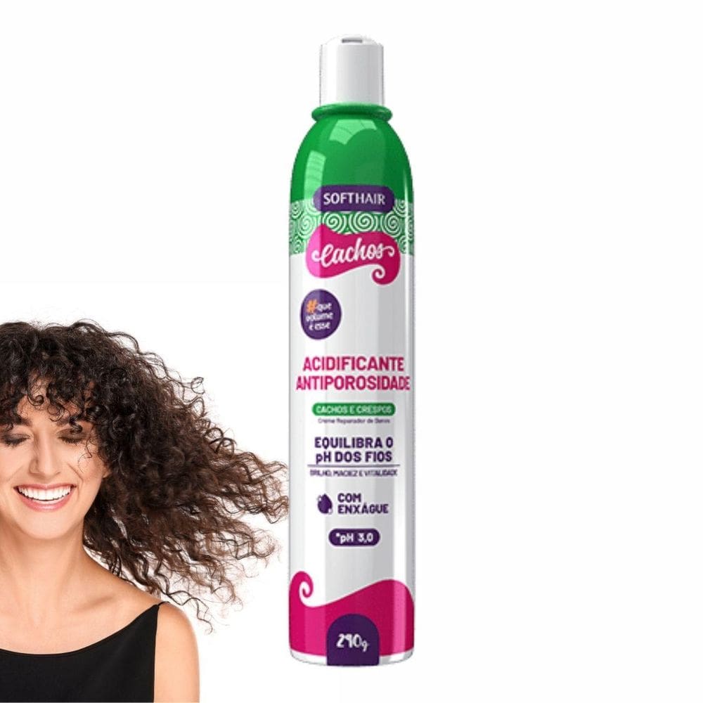 Creme Acidificante Antiporosidade Para Cachos Mais Definidos