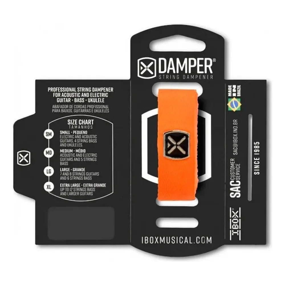 2X Abafador De Corda Ibox Dtmd23 Damper Premium Medium Laran