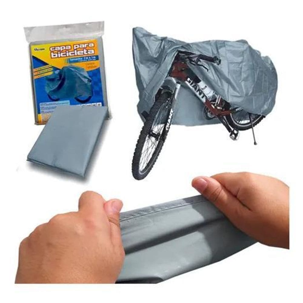 2X Capa Cobrir Bicicleta Bike Impermeável Sol E Chuva
