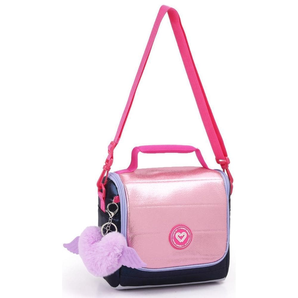 Lancheira Térmica Transversal Color Up Metalizada - Rosa