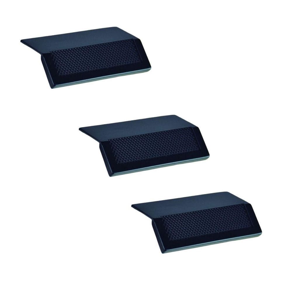 Kit 3 Puxador Moveis Citizen 45 Graus P Preto Fosco Zen