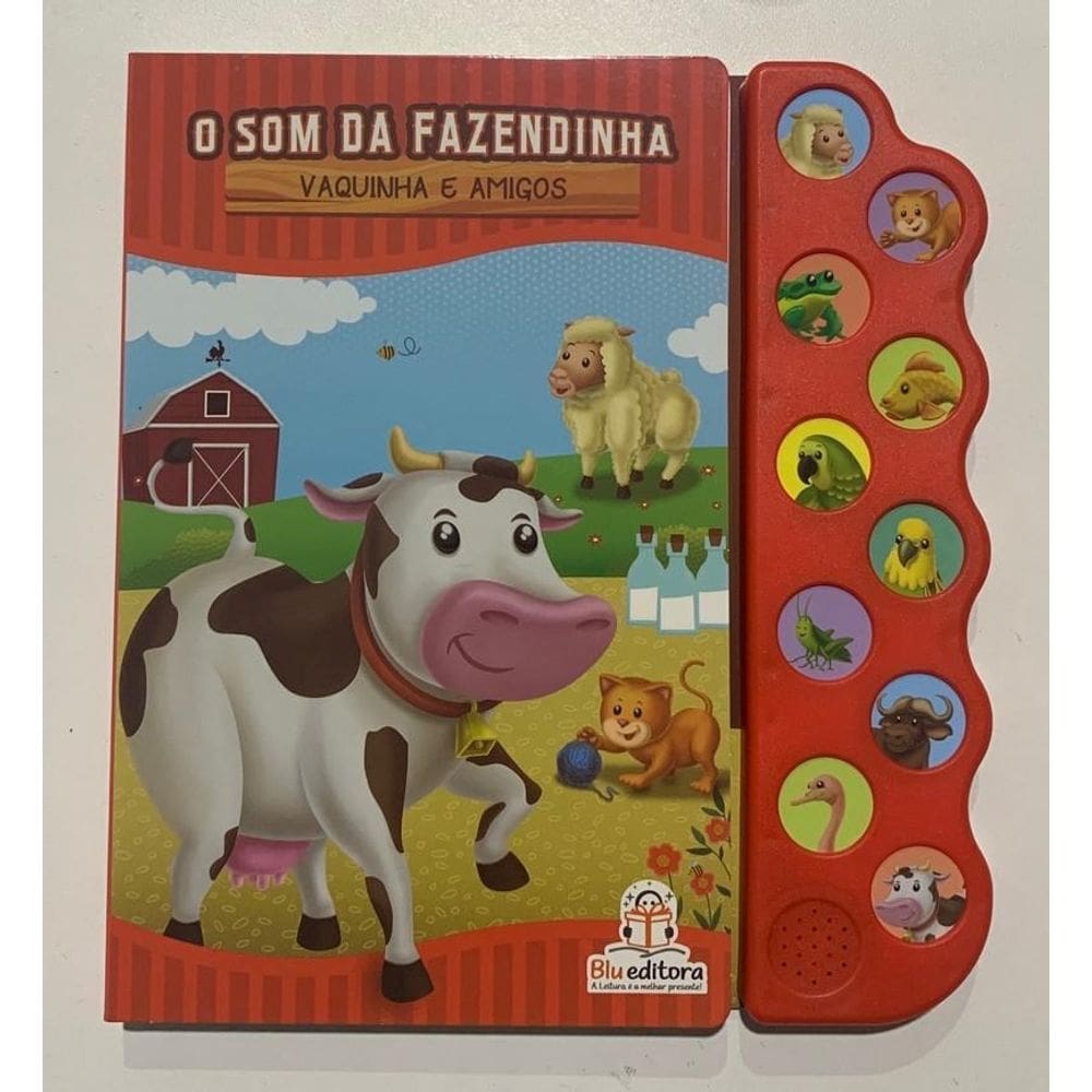 Livro O Som Da Fazendinha - Vaquinha E Amigos - Blu