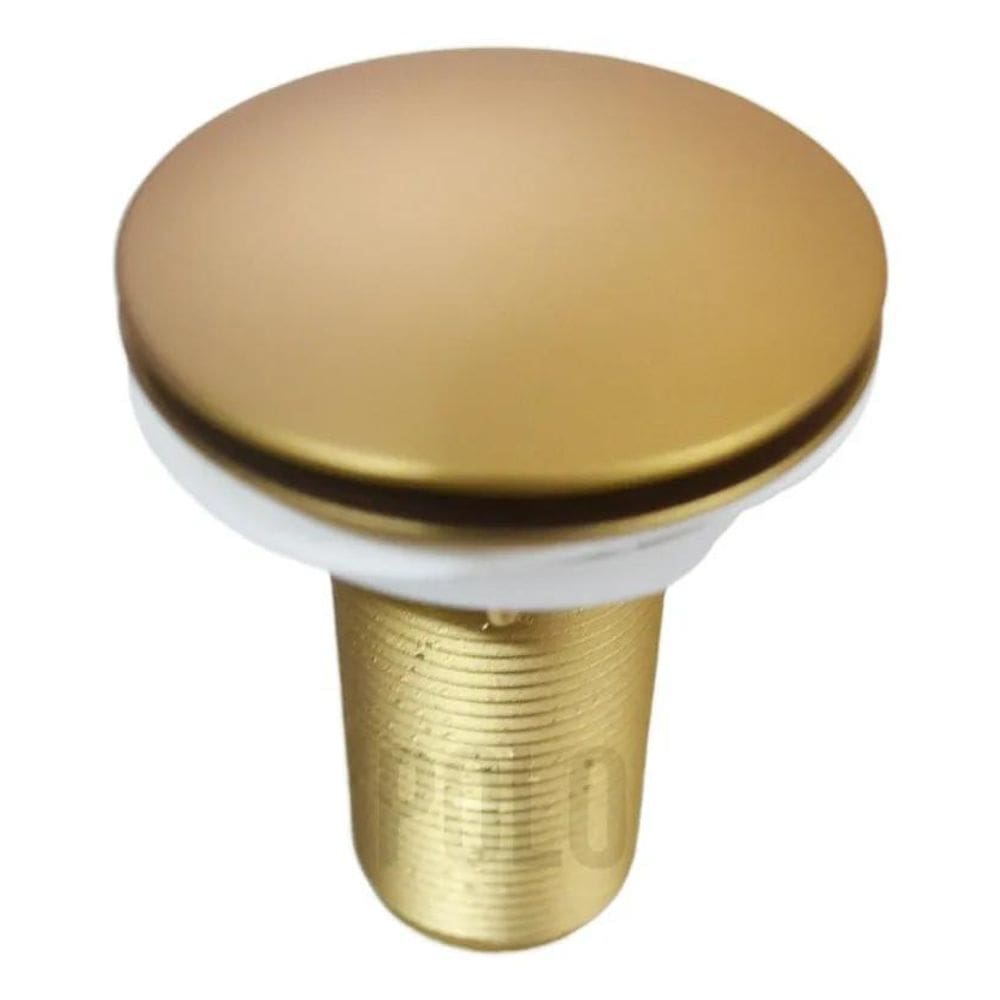 2X Válvula Lavatório Ralo Click Dourada Gold Fosco Pia Banhe