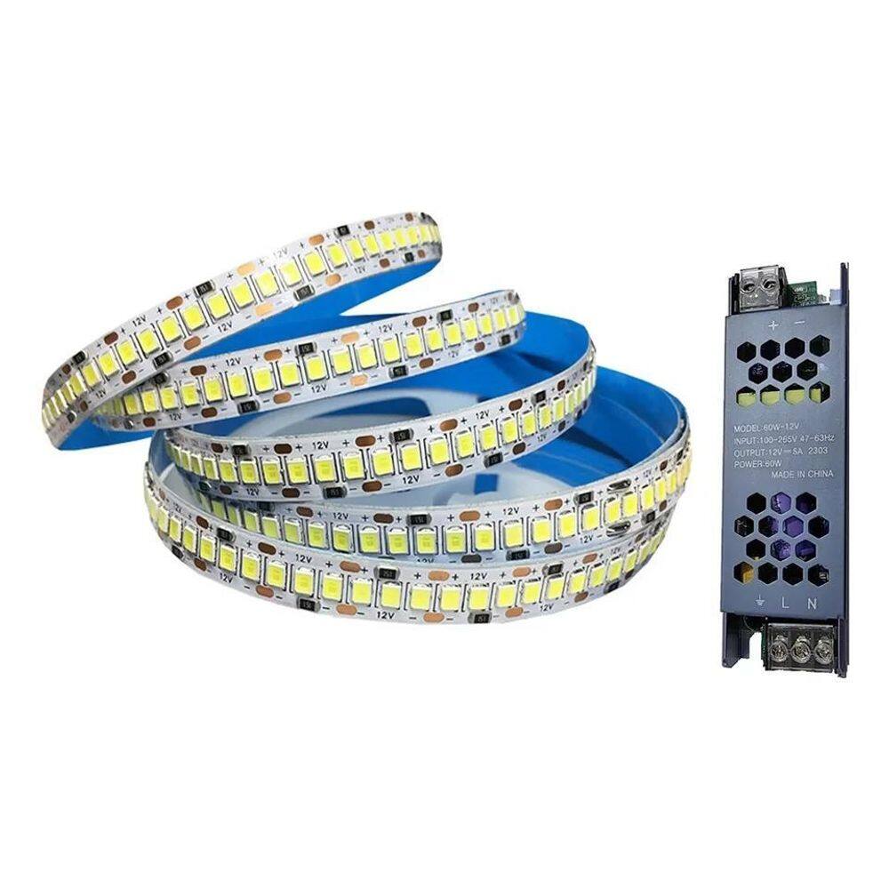 2X 5 Metro Fita Led 2835 240Leds/M 3000K/4000K/6000K+ Fonte