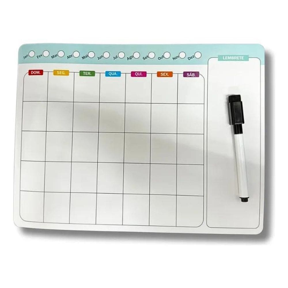 2X Ima Geladeira Planner Mensal Lembrete Recado Anotação Can