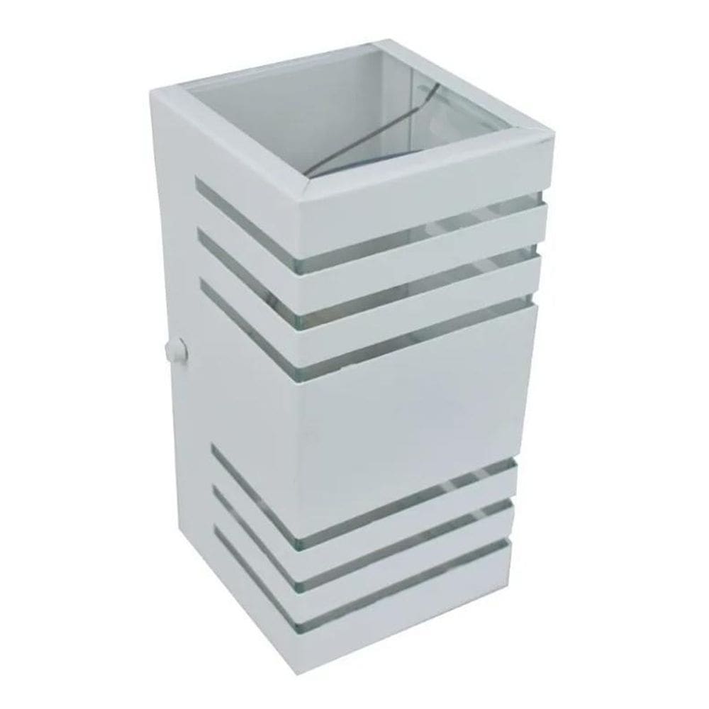 Arandela 2 Focos 6 Frisos Efeito Garagem Externa 20Cm