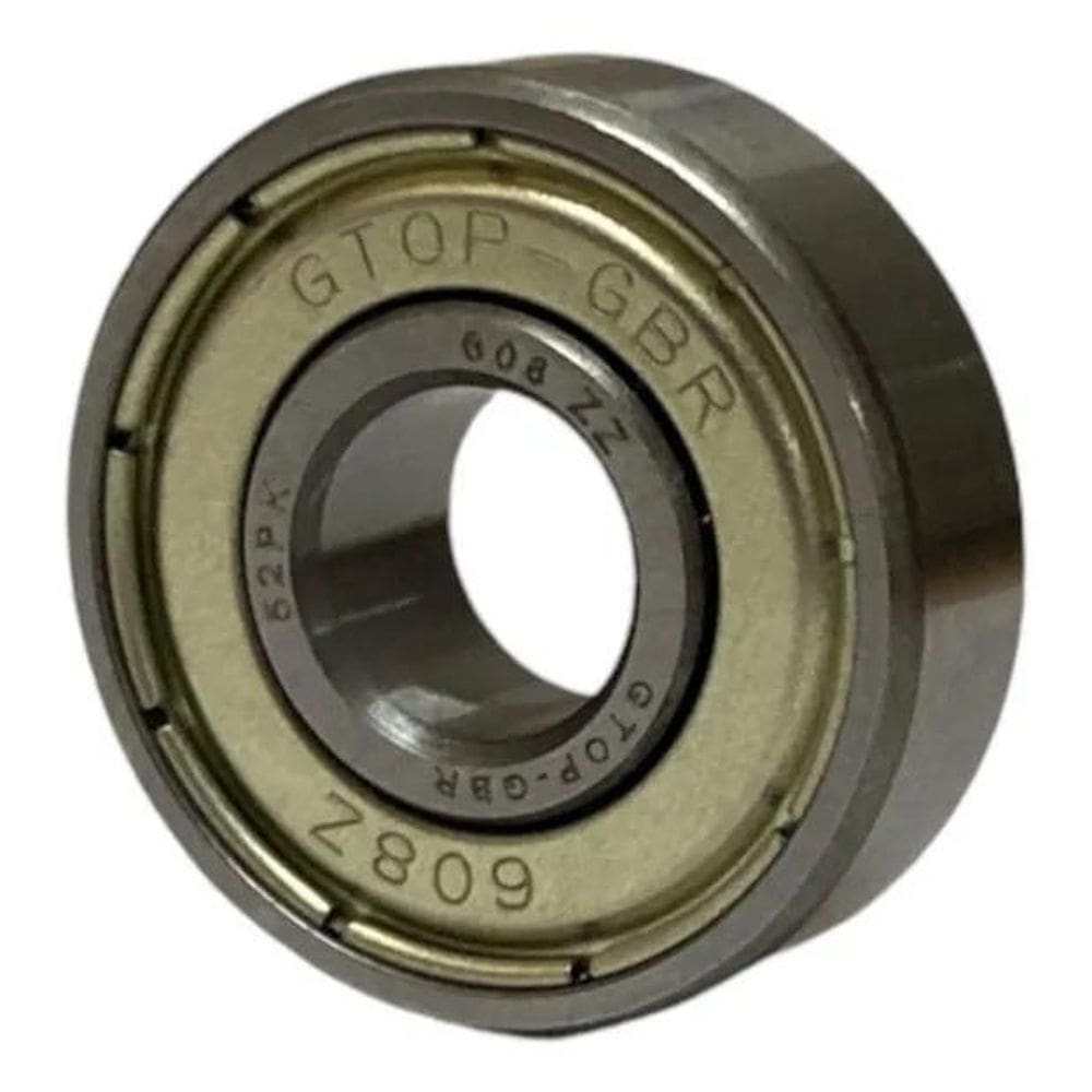 2X Kit Rolamentos 10Uni 8X22X7 Gbr 608-Zz Prateado