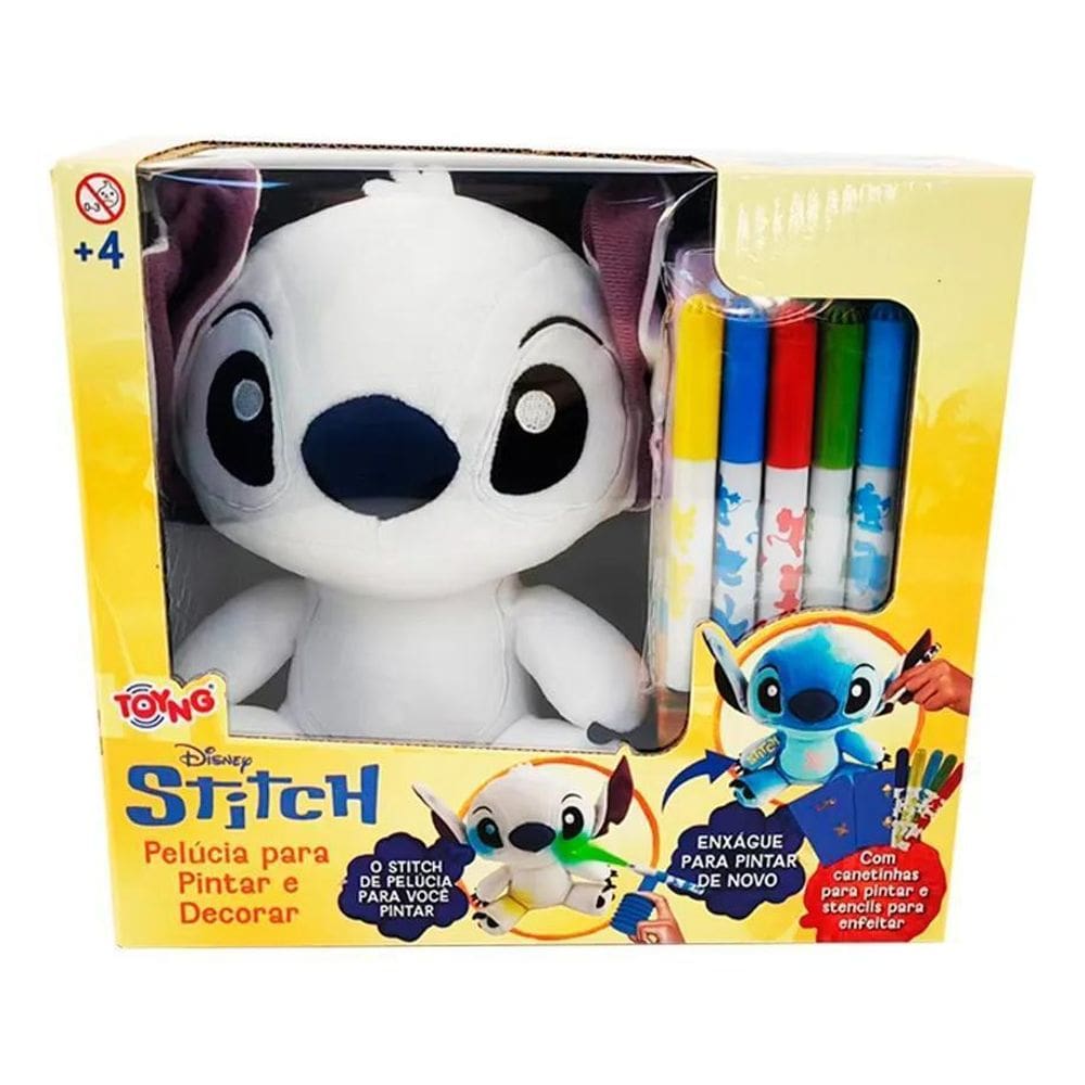 Pelucia Infantil De Pintar E Decorar Stitch Disney