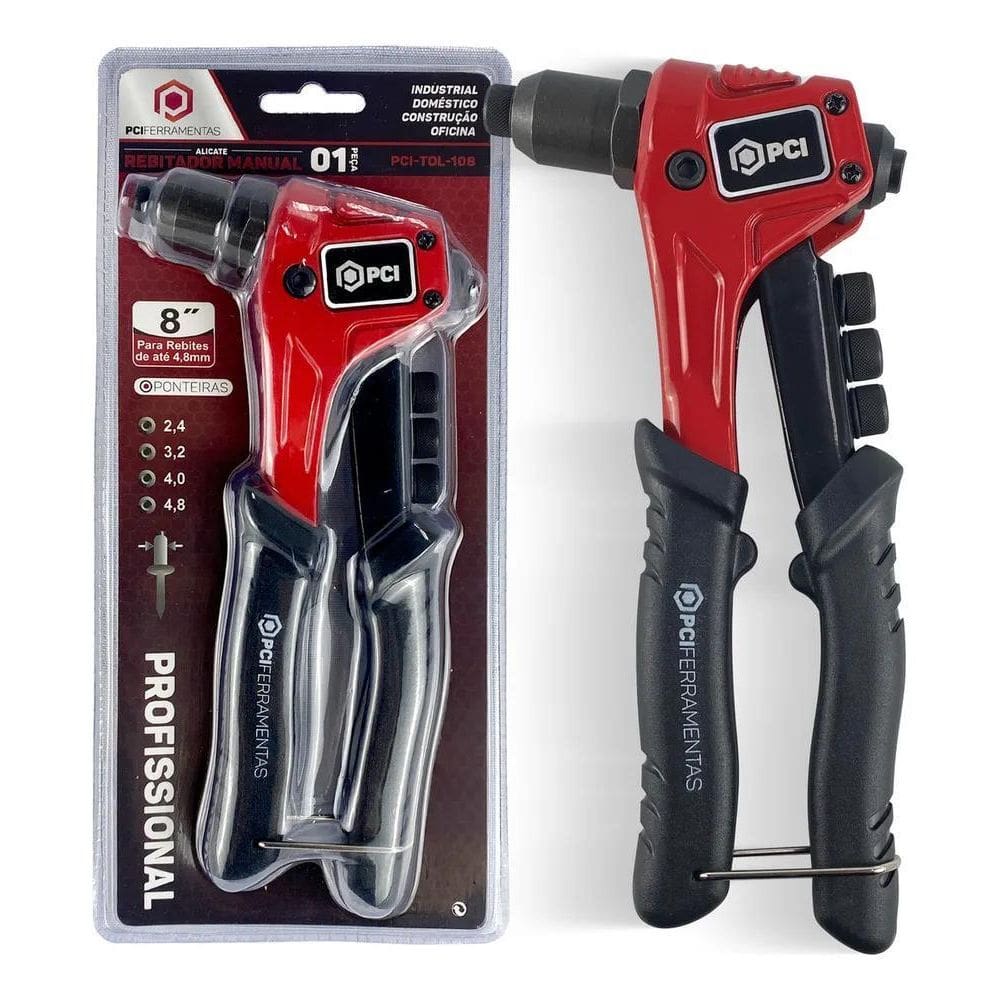 Rebitadeira Alicate Rebitador Profissional 2,4 Até 4,8Mm Pro