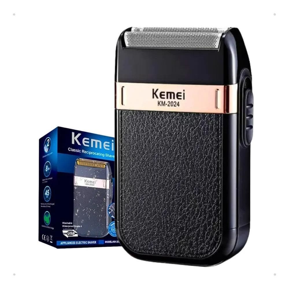 Maquina De Barbear Barbeador Elétrico Aparador Barba Kemei