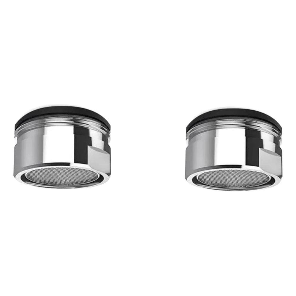 2X Kit 2 Bicos Arejadores P/Torneira Metal Rosca Macho Ou Fê