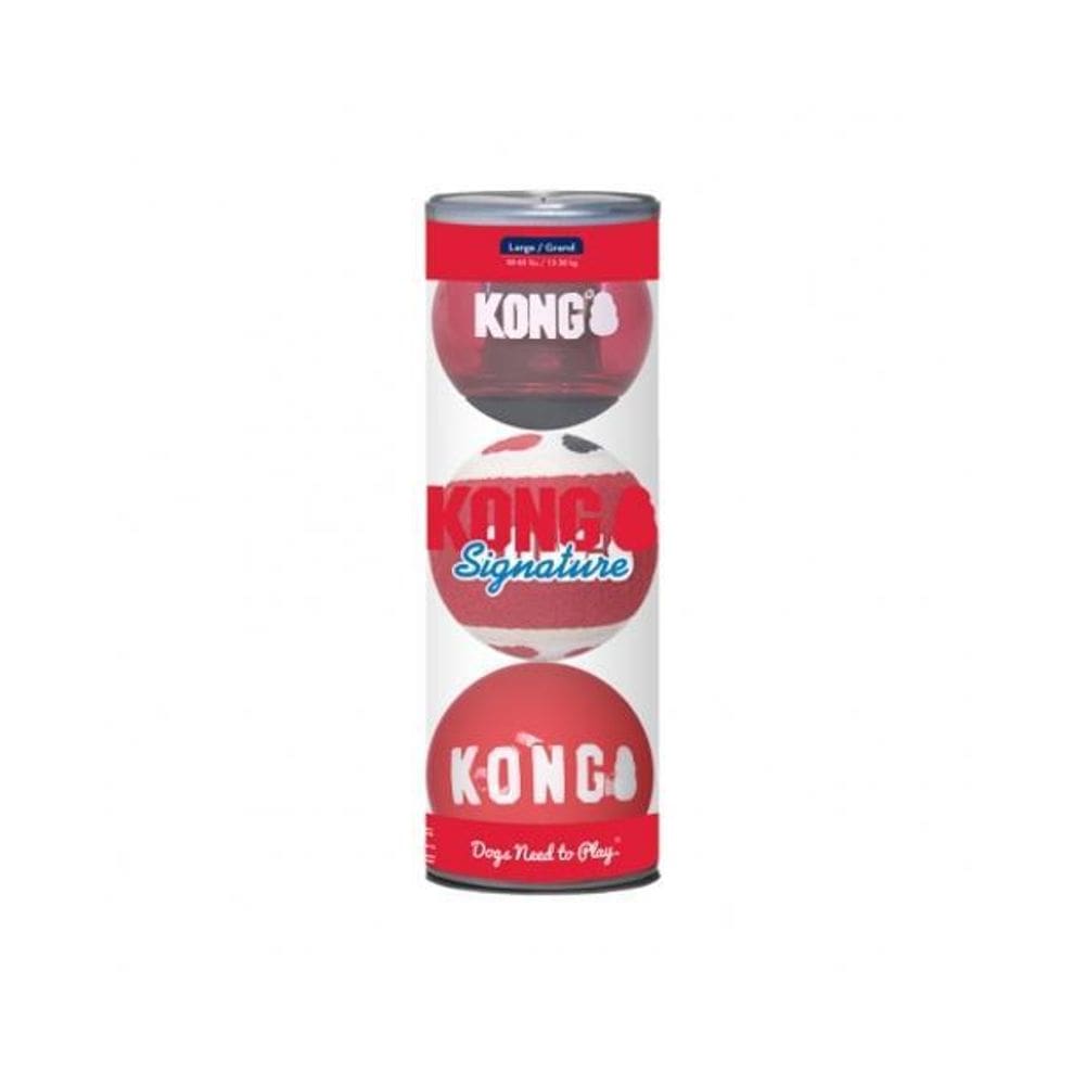 Kit De Bolinhas Para Cães Kong Signature 3-Unidades G