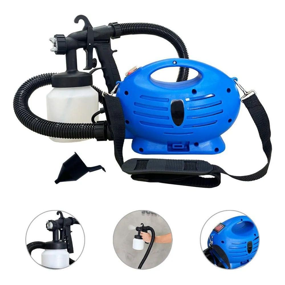 Mini Compressor Elétrico Para Pintura De Tinta 650W Ps-900 C