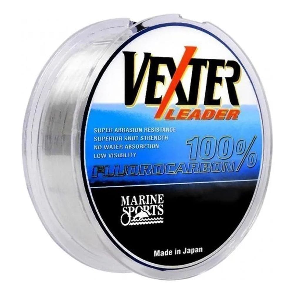 2X Linha Vexter Leader Fluorcarbon 0.37Mm 8.00Kg Marine Spor