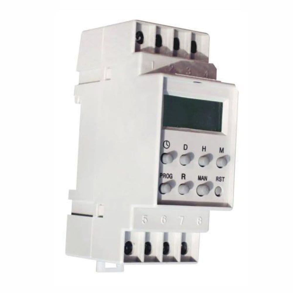 Timer Digital para Trilho Din 56 Programações 127V