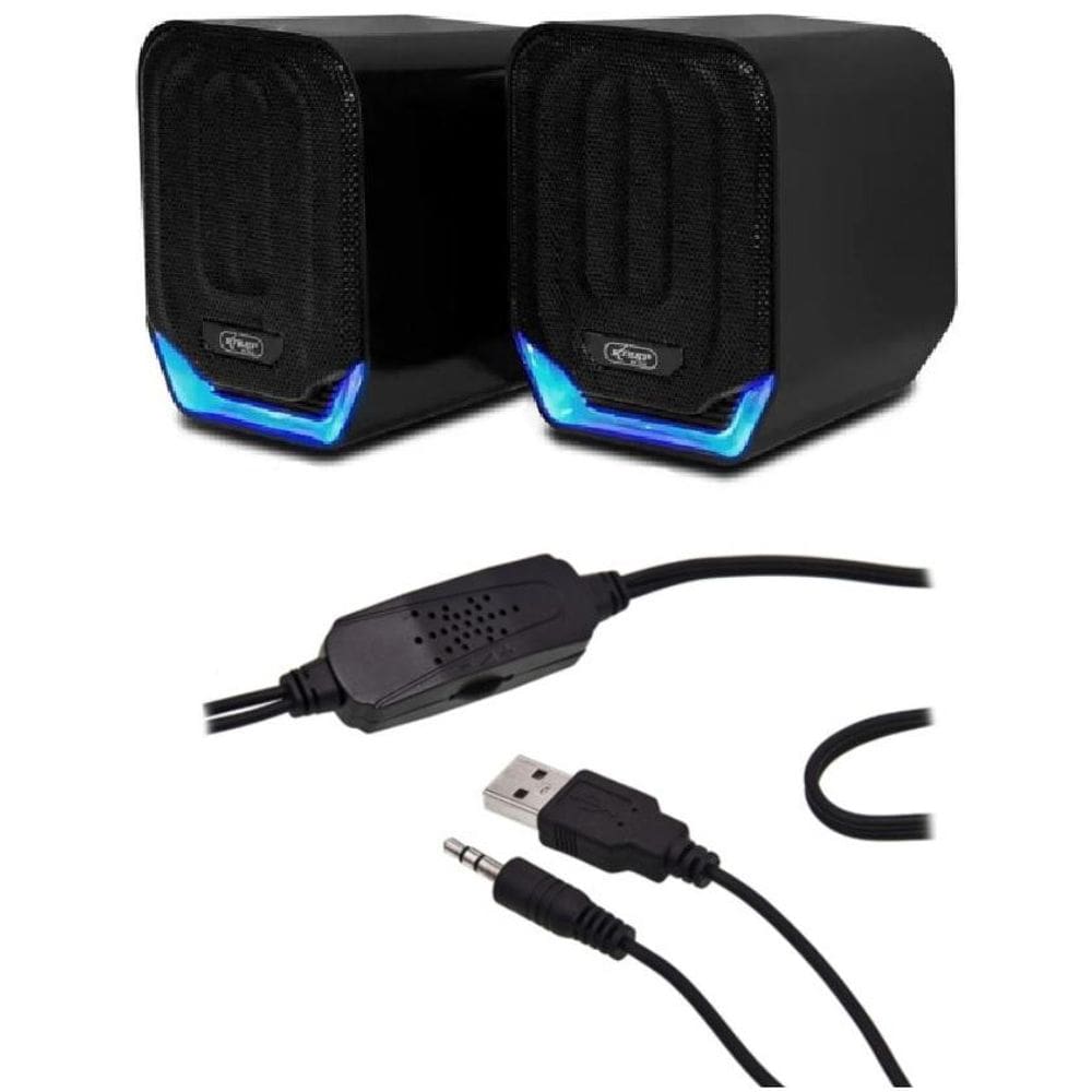 Caixa Caixinha De Som Gamer Para Pc Notebook Tv Led Potente 12w Ro823