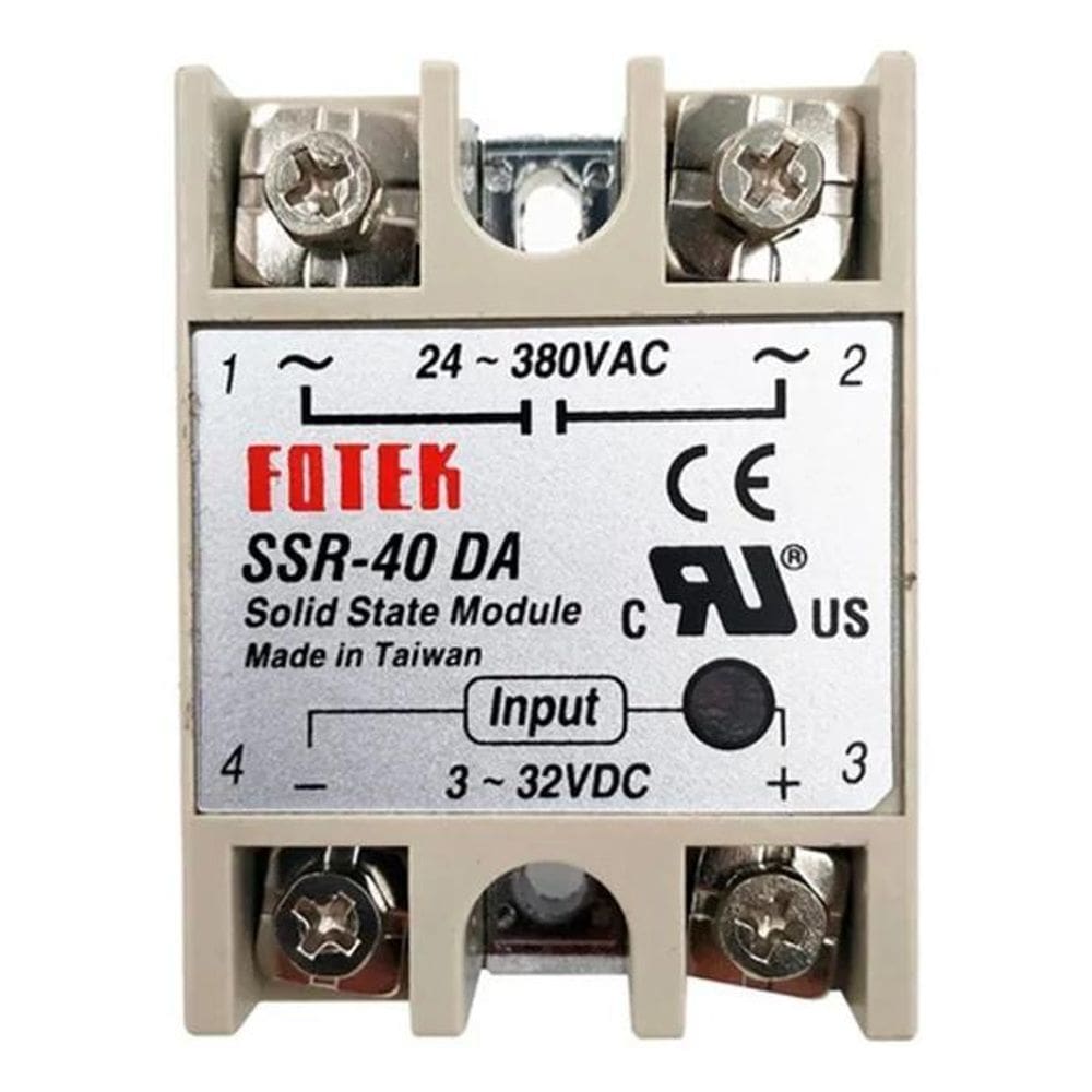 2X Rele De Estado Sólido Fotek Ssr-40Da 40A