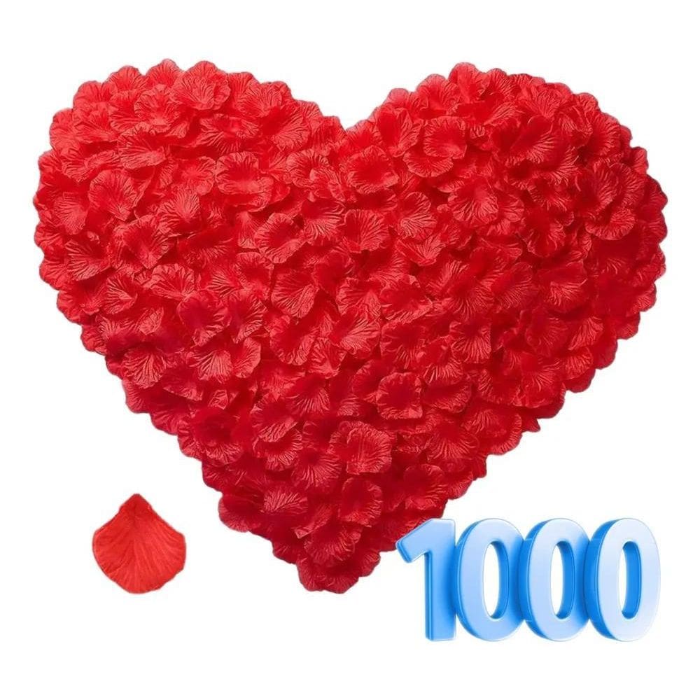 2X 1.000 Pétalas De Rosas Artificiais Vermelha Casamento Noi