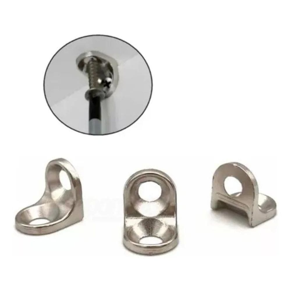 Cantoneira Zamac 13X13 Niquelada 2 Furos Leve 500Uni