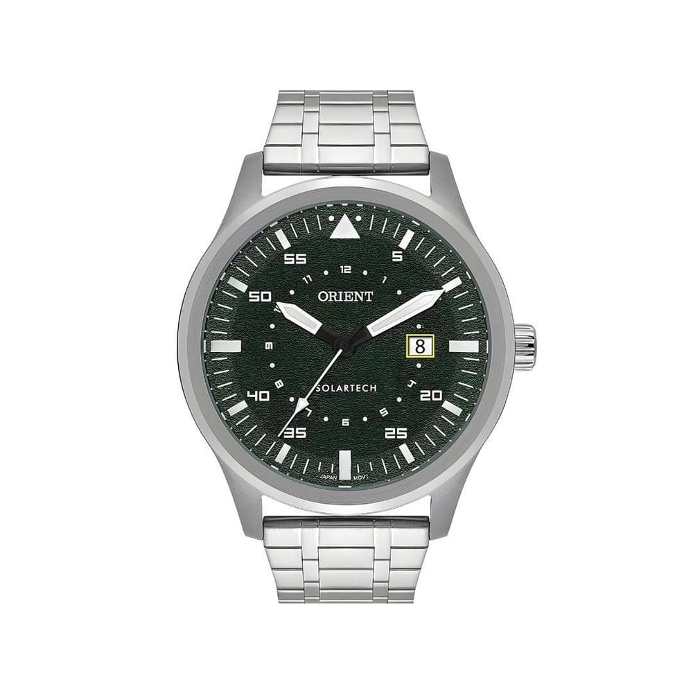 Relógio Orient Masculino Solartech Fundo Verde Mbss1487E1Sx