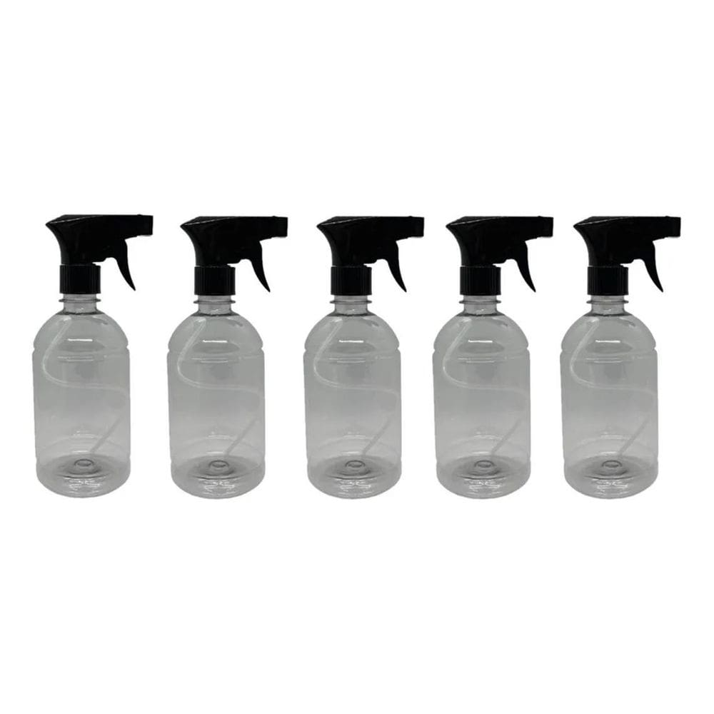 2X 5 Frasco Pet Borrifador De 500 Ml Válvula Gatilho Pulveri