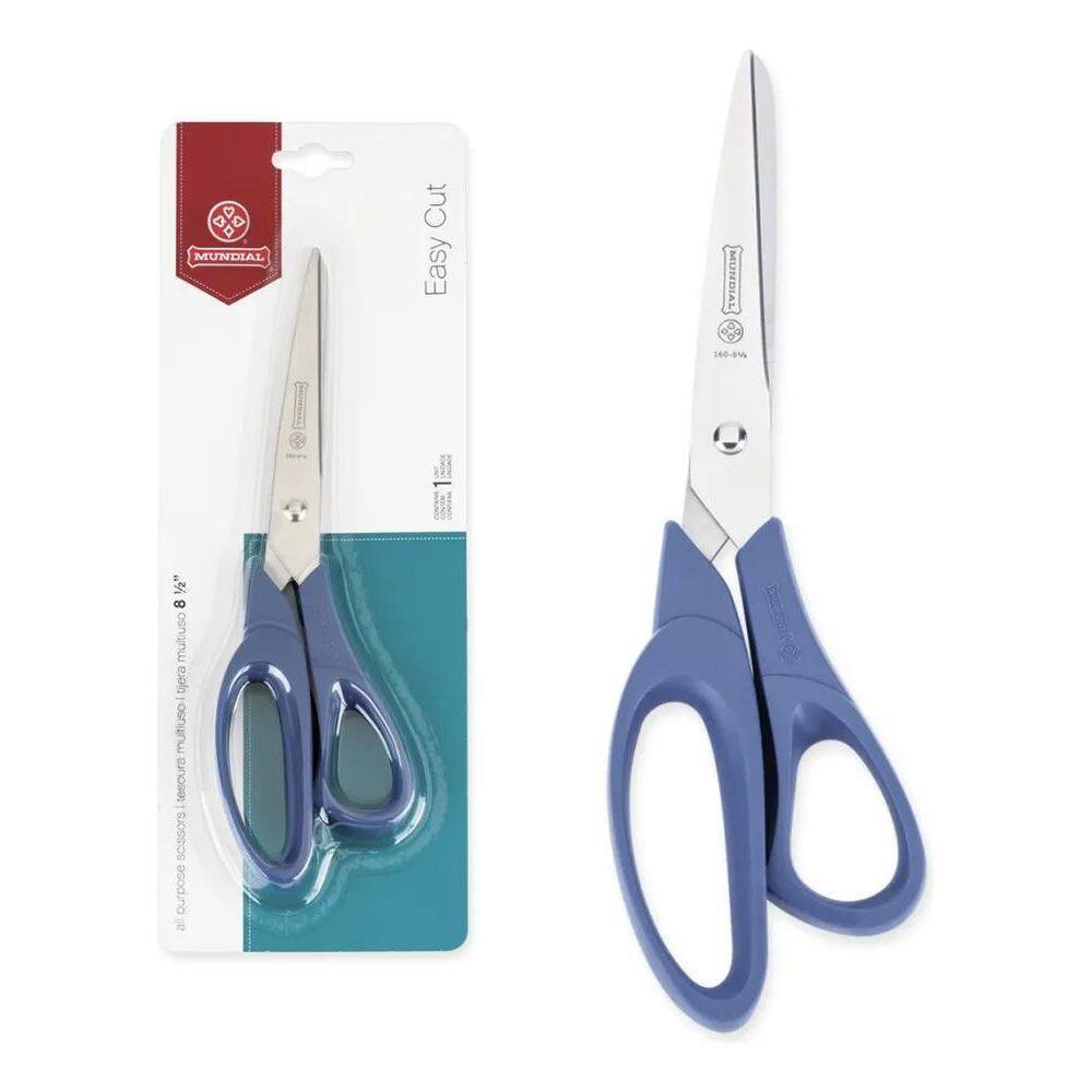 2X Tesoura Multiuso Azul Mundial 160N-8.1/2